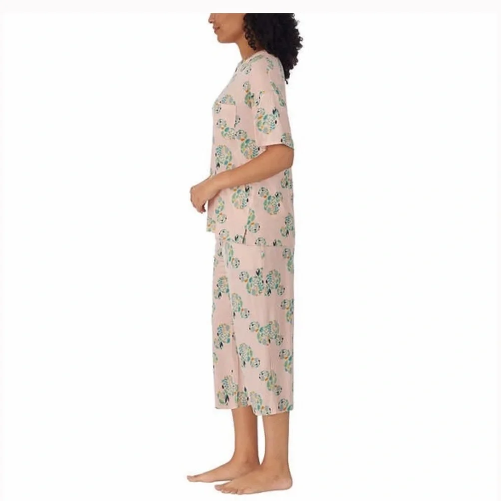 NWT Mickey Mouse Character Ladies' Capri 2-piece Pajama - Picture 3 of 4